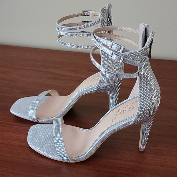 💙HP💙 Jewel Badgley Mischka Regina Ornamented Sandals 7.5 main image 11